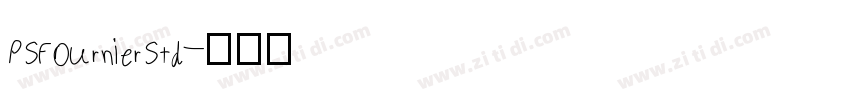 PS Fournier Std字体转换